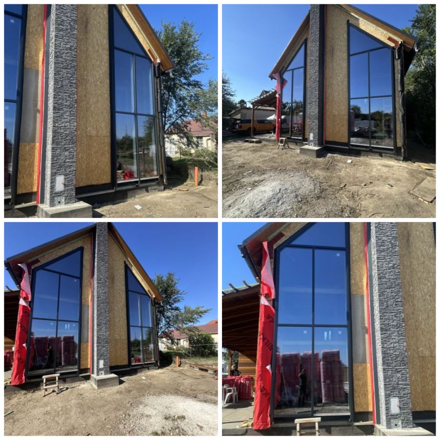 Gyártócsarnok homlokzati függönyfal