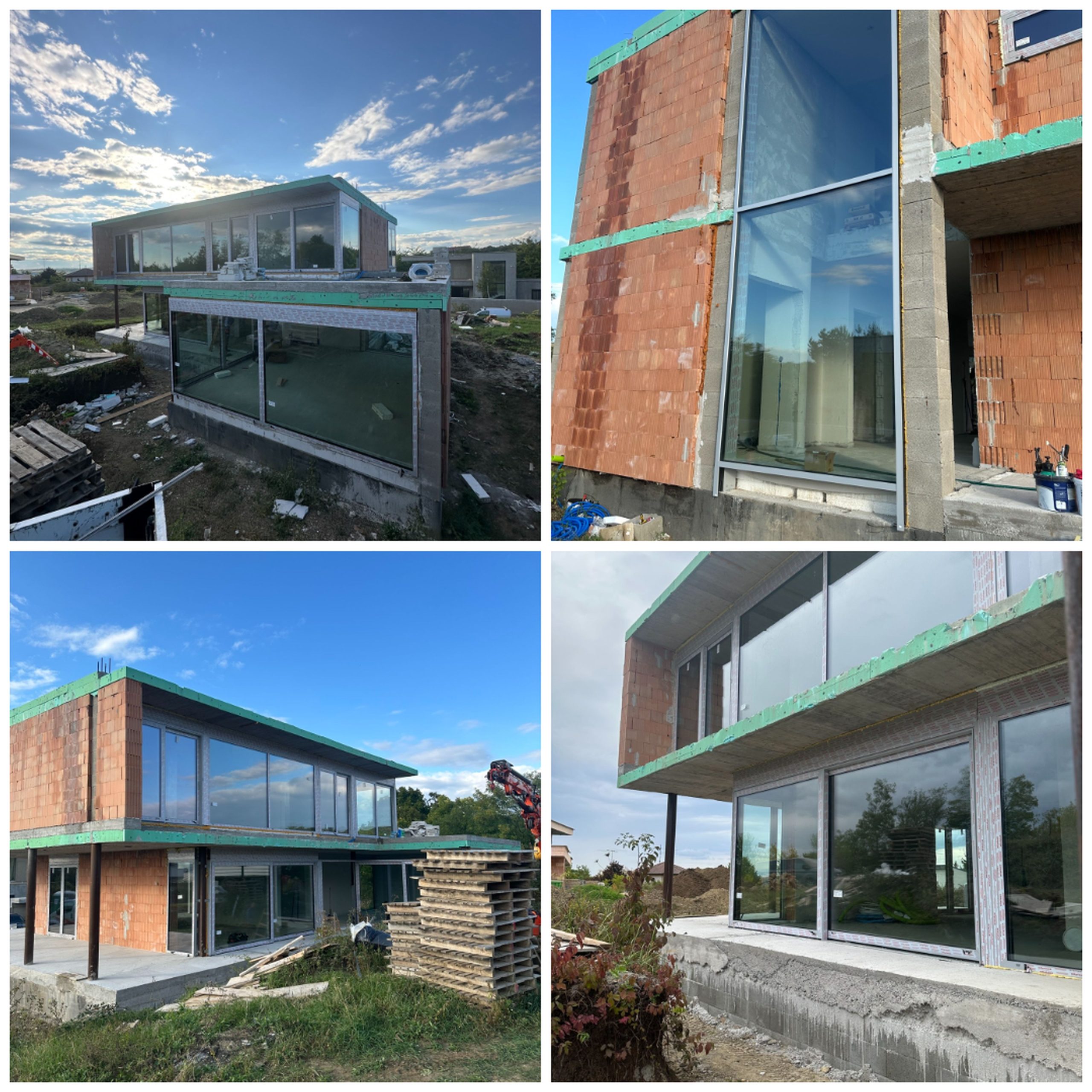 Gyártócsarnok homlokzati függönyfal